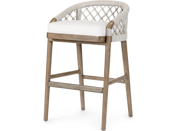 Palecek Furniture I/O SAILCLOTH SALT 64 / Motor Freight - Rate TBQ Palecek Otis 30" Barstool