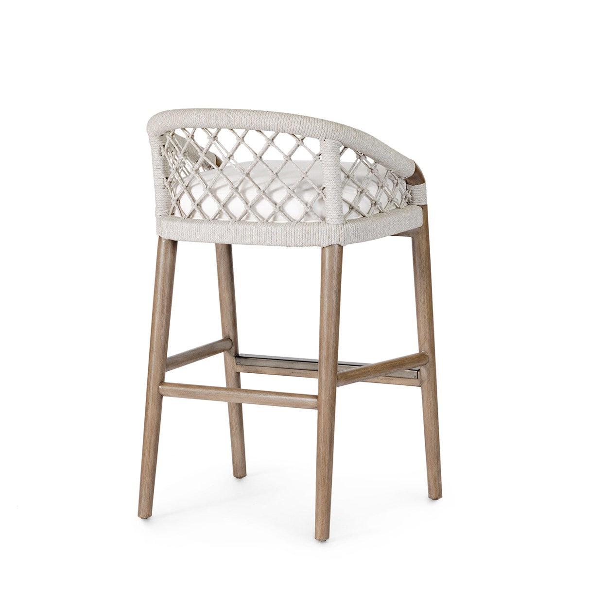 Palecek Furniture I/O SAILCLOTH SALT 64 / Motor Freight - Rate TBQ Palecek Otis 30" Barstool