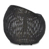 Palecek Furniture Palecek Outdoor Open Weave Wicker Swivel Stool, Espresso