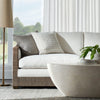 Palecek Furniture I/O BASKET WEAVE 4J / Motor Freight - Rate TBQ Palecek Pearson Sofa, Ash Grey