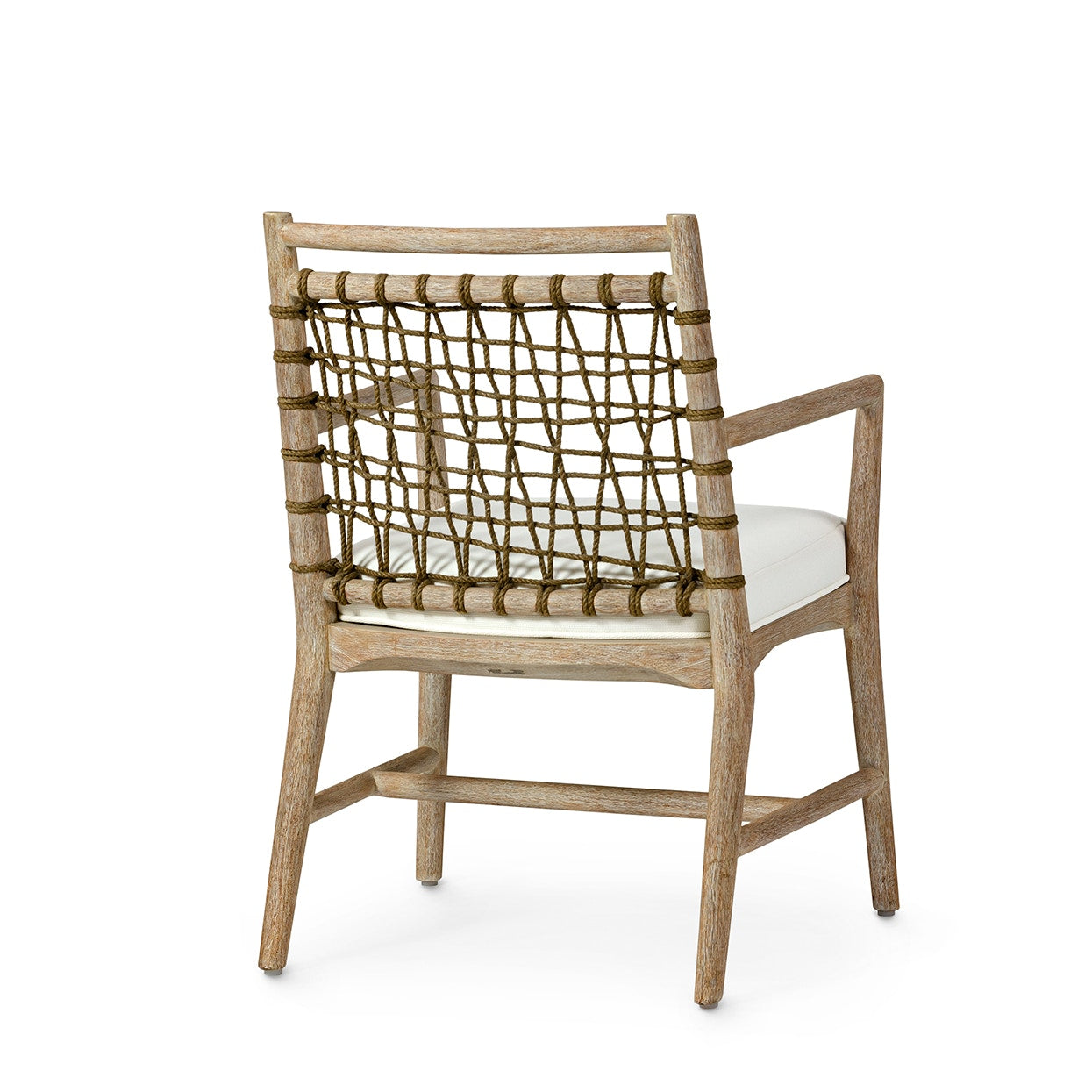 Palecek Furniture I/O BASKET WEAVE 4J / Motor Freight - Rate TBQ Palecek Pratt Arm Chair Cerused White