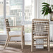 Palecek Furniture I/O BASKET WEAVE 4J / Motor Freight - Rate TBQ Palecek Pratt Arm Chair Cerused White