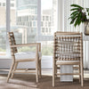 Palecek Furniture I/O BASKET WEAVE 4J / Motor Freight - Rate TBQ Palecek Pratt Arm Chair Cerused White