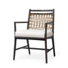 Palecek Furniture OYSTER HOPSACK 1E / Motor Freight - Rate TBQ Palecek Pratt Arm Chair, Espresso