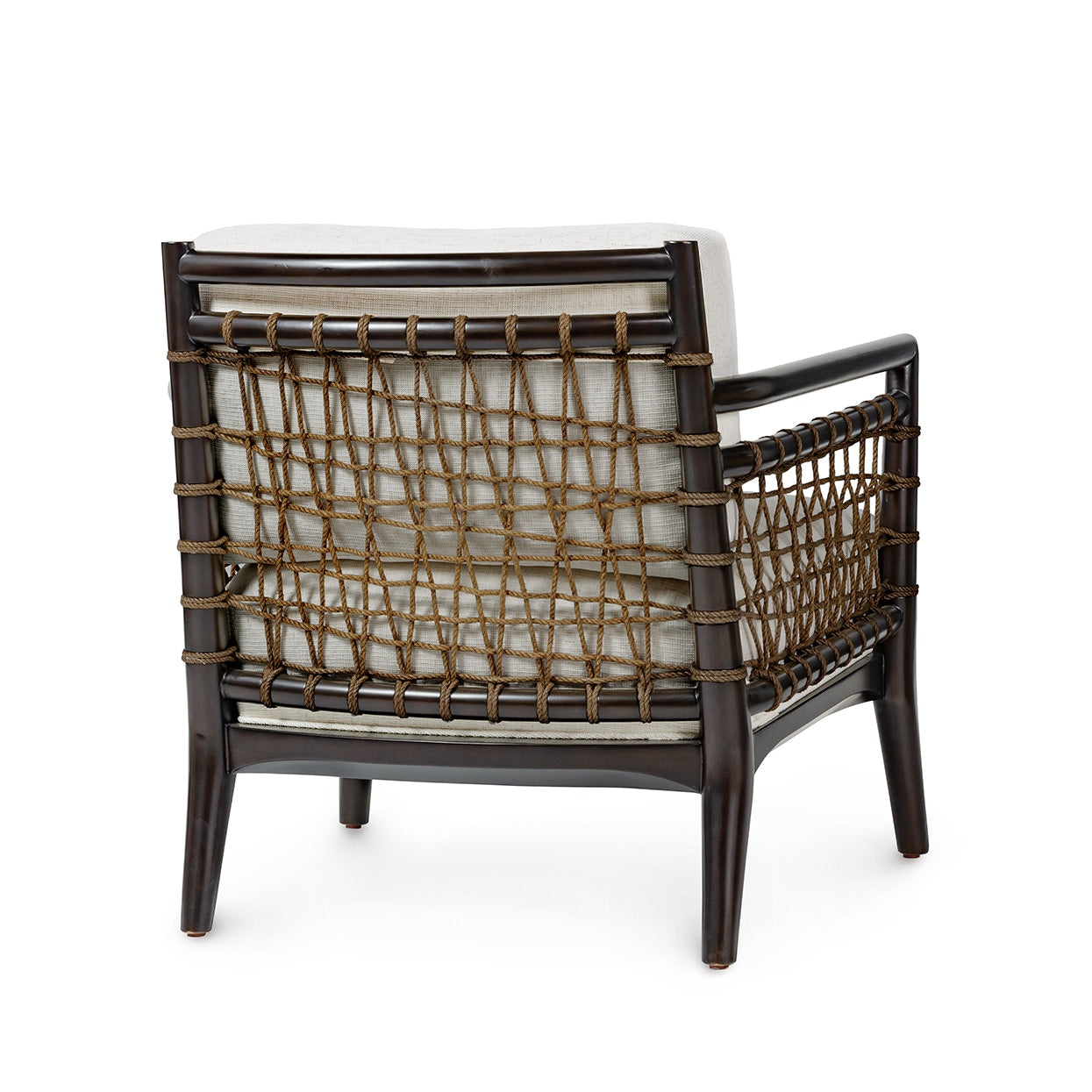 Palecek Furniture CHUNKY WEAVE OATMEAL 4S / Motor Freight - Rate TBQ Palecek Pratt Lounge Chair Espresso