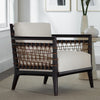 Palecek Furniture CHUNKY WEAVE OATMEAL 4S / Motor Freight - Rate TBQ Palecek Pratt Lounge Chair Espresso