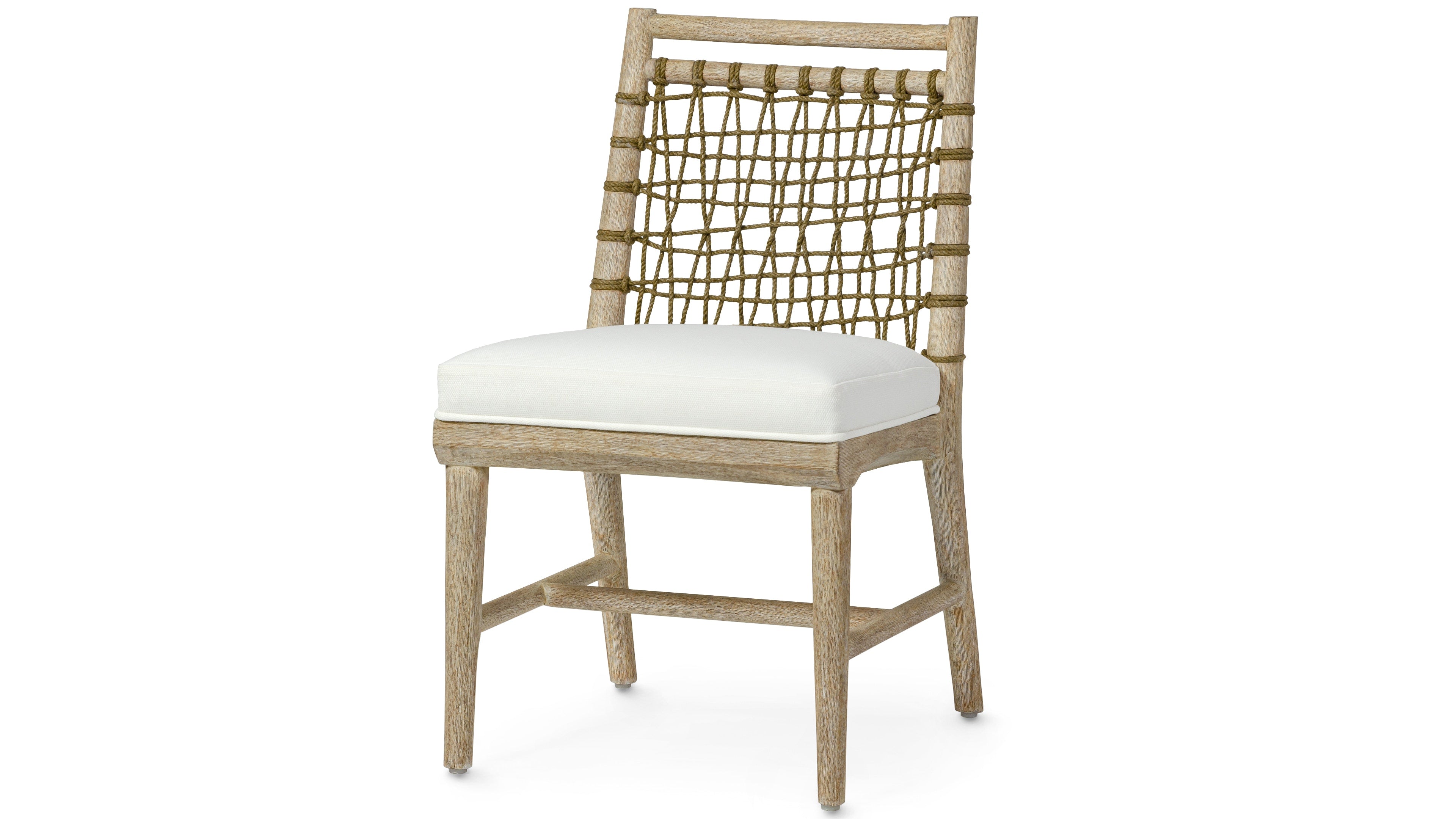 Palecek Furniture I/O BASKET WEAVE 4J / Motor Freight - Rate TBQ Palecek Pratt Side Chair Cerused White