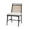 Palecek Furniture OYSTER HOPSACK 1E / Motor Freight - Rate TBQ Palecek Pratt Side Chair, Espresso