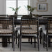 Palecek Furniture OYSTER HOPSACK 1E / Motor Freight - Rate TBQ Palecek Pratt Side Chair, Espresso
