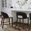 Palecek Furniture I/O BASKET WEAVE 4J / Motor Freight - Rate TBQ Palecek Prescott 24" Counter Stool Charcoal