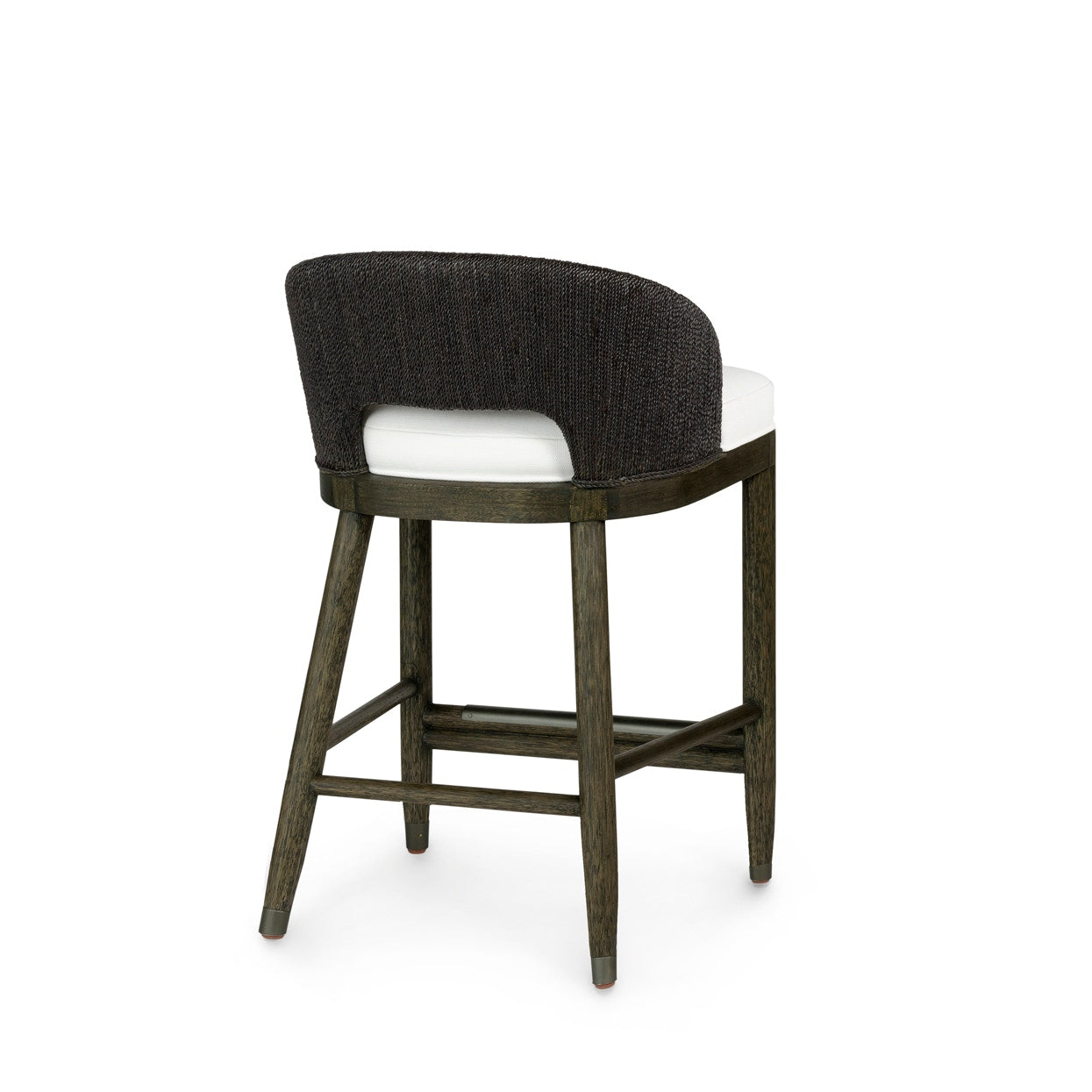 Palecek Furniture I/O BASKET WEAVE 4J / Motor Freight - Rate TBQ Palecek Prescott 24" Counter Stool Charcoal