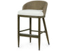 Palecek Furniture I/O BASKET WEAVE 4J Palecek Prescott 30" Barstool Ash Grey