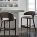 Palecek Furniture I/O BASKET WEAVE 4J Palecek Prescott 30" Barstool Charcoal