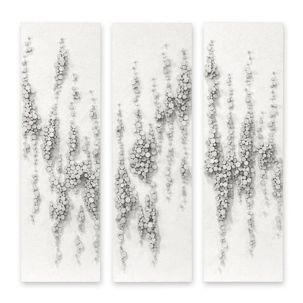 Palecek Home Decor Default Title / Motor Freight - Rate TBQ Palecek Rainfall Rattan Wall Decor Set Of 3