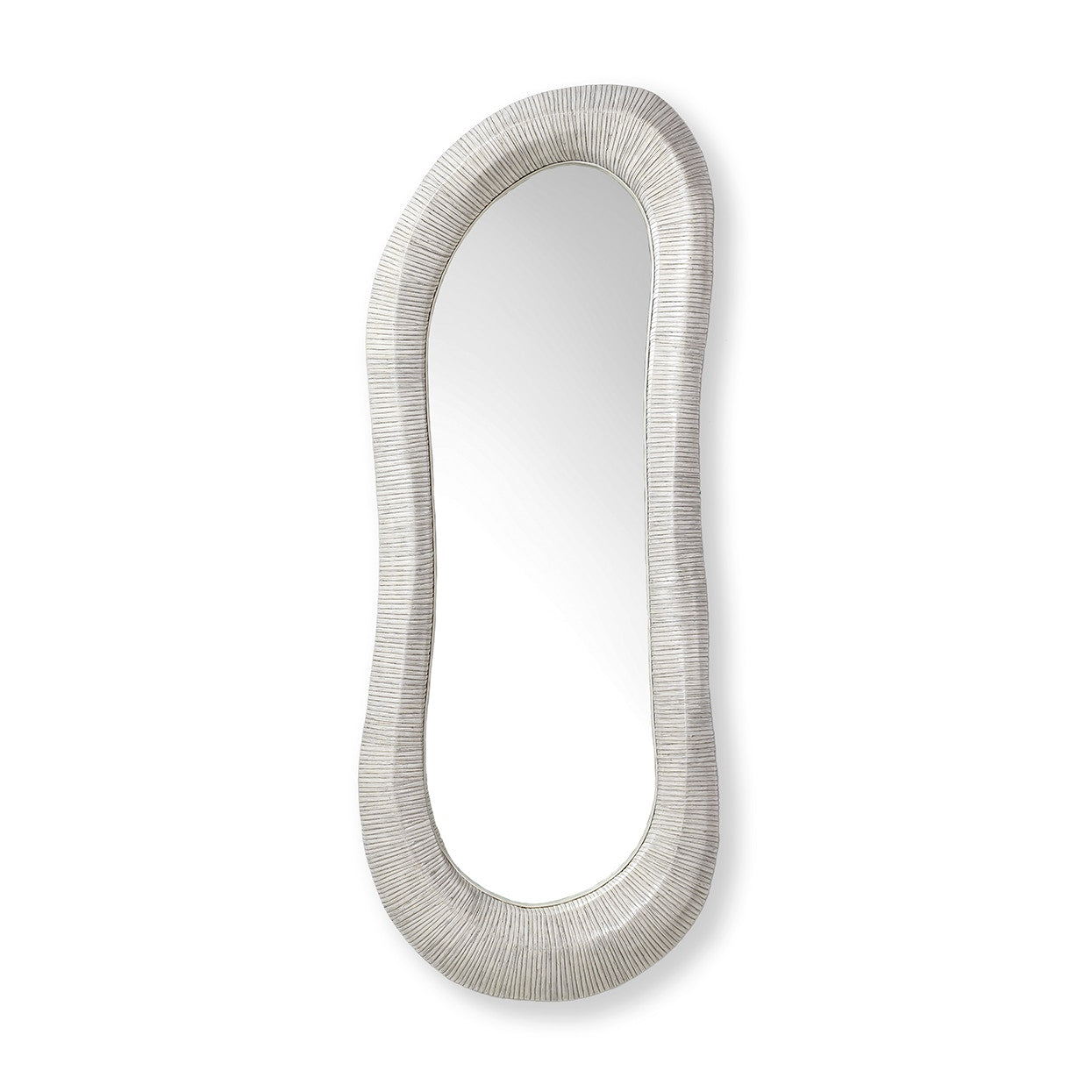 Palecek Lighting Default Title / Motor Freight - Rate TBQ Palecek Ravenna Mirror Large, Whitewash