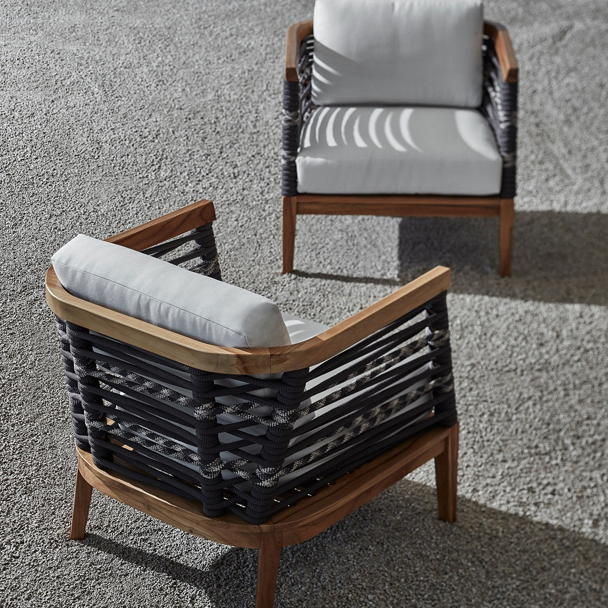 Palecek Furniture I/O SAILCLOTH SALT 64 / Motor Freight - Rate TBQ Palecek Recaro Outdoor Lounge Chair