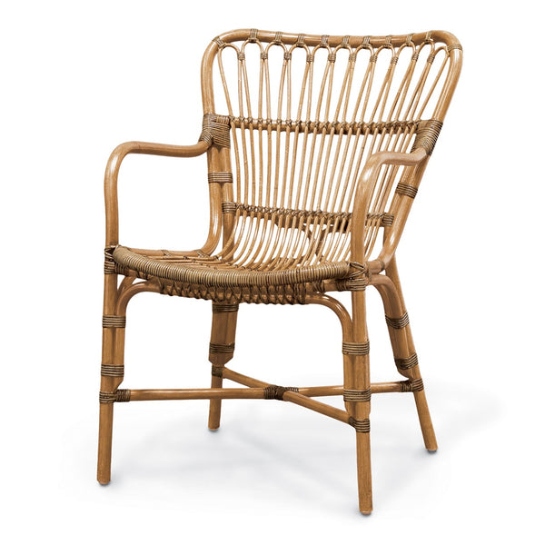 Palecek Furniture Default Title / Motor Freight - Rate TBQ Palecek Retro Rattan Dining Arm Chair