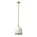 Palecek Lighting Palecek Rivoli Leather Pendant White