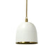 Palecek Lighting Palecek Rivoli Leather Pendant White