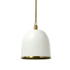 Palecek Lighting Palecek Rivoli Leather Pendant White