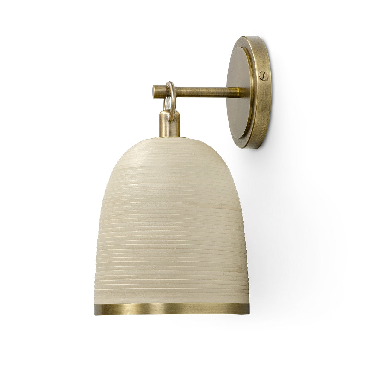 Palecek Lighting Palecek Rivoli Leather Sconce, Sand