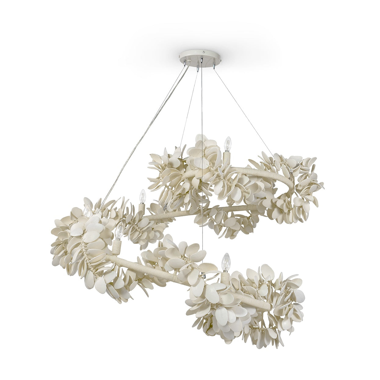 Palecek Lighting Default Title / Motor Freight - Rate TBQ Palecek Roma Spiral Chandelier