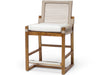 Palecek Furniture I/O SAILCLOTH SALT 64 / Motor Freight - Rate TBQ Palecek San Martin Outdoor 24" Counter Stool, Taupe