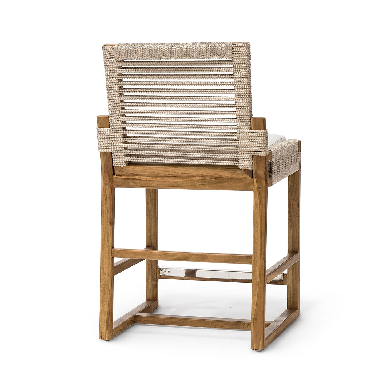 Palecek Furniture I/O SAILCLOTH SALT 64 / Motor Freight - Rate TBQ Palecek San Martin Outdoor 24" Counter Stool, Taupe