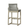 Palecek Furniture I/O BASKET WEAVE 4J / Motor Freight - Rate TBQ Palecek San Martin Outdoor 30" Barstool, Grey