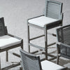 Palecek Furniture I/O BASKET WEAVE 4J / Motor Freight - Rate TBQ Palecek San Martin Outdoor 30" Barstool, Grey