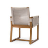 Palecek Furniture I/O SAILCLOTH SALT 64 / Motor Freight - Rate TBQ Palecek San Martin Outdoor Arm Chair, Taupe