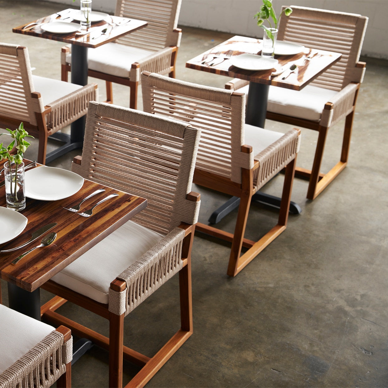 Palecek Furniture I/O SAILCLOTH SALT 64 / Motor Freight - Rate TBQ Palecek San Martin Outdoor Arm Chair, Taupe