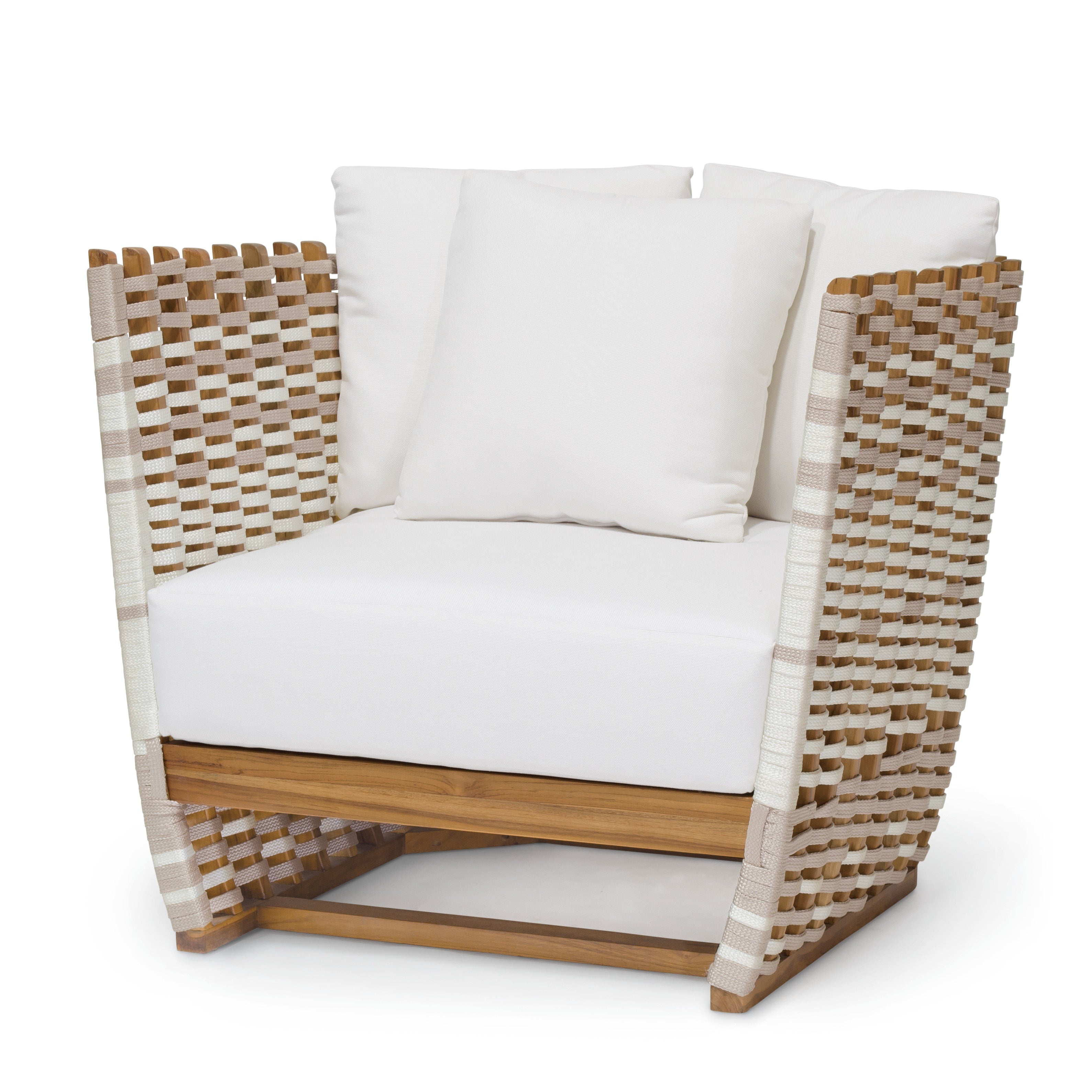 Palecek Furniture I/O SAILCLOTH SALT 64 / Motor Freight - Rate TBQ Palecek San Martin Outdoor Lounge Chair