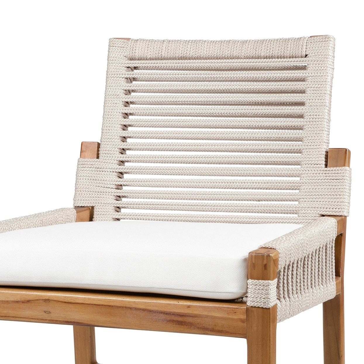 Palecek Furniture I/O SAILCLOTH SALT 64 / Motor Freight - Rate TBQ Palecek San Martin Outdoor Side Chair, Taupe