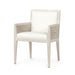 Palecek Furniture I/O BASKET WEAVE 4J / Motor Freight - Rate TBQ Palecek Santa Barbara Arm Chair, White Sand