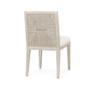 Palecek Furniture I/O BASKET WEAVE 4J / Motor Freight - Rate TBQ Palecek Santa Barbara Side Chair, White Sand