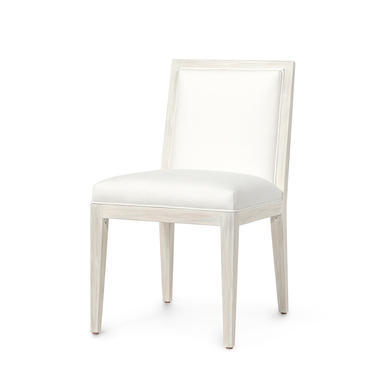 Palecek Furniture I/O BASKET WEAVE 4J / Motor Freight - Rate TBQ Palecek Santa Barbara Side Chair, White Sand