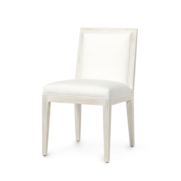 Palecek Furniture I/O BASKET WEAVE 4J / Motor Freight - Rate TBQ Palecek Santa Barbara Side Chair, White Sand