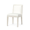 Palecek Furniture I/O BASKET WEAVE 4J / Motor Freight - Rate TBQ Palecek Santa Barbara Side Chair, White Sand