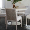 Palecek Furniture I/O BASKET WEAVE 4J / Motor Freight - Rate TBQ Palecek Santa Barbara Side Chair, White Sand