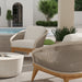 Palecek Furniture I/O SAILCLOTH SALT 64 / Motor Freight - Rate TBQ Palecek Santorini Outdoor Lounge Chair