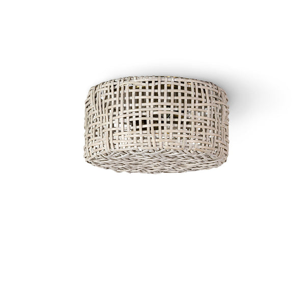 Palecek Lighting Palecek Seacliff Flush Mount, White