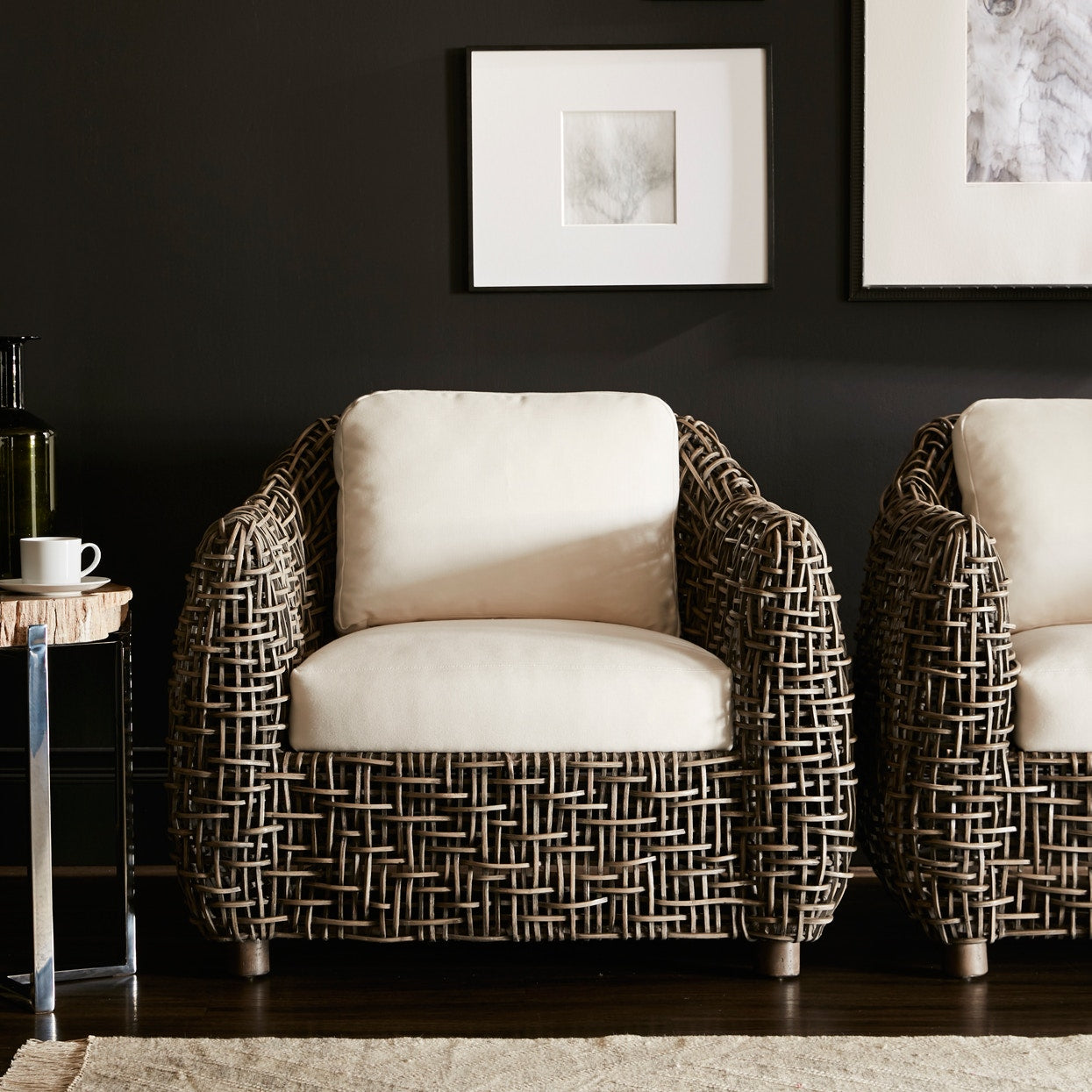 Palecek Furniture I/O BASKET WEAVE 4J / Motor Freight - Rate TBQ Palecek Seacliff Lounge Chair
