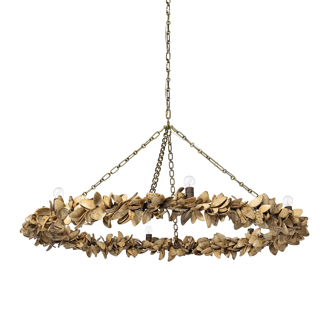 Palecek Lighting Default Title / Motor Freight - Rate TBQ Palecek Siena Oversized Chandelier