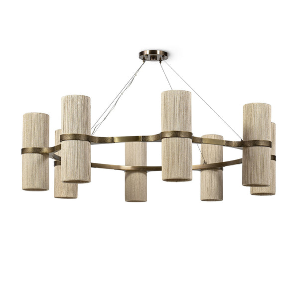 Palecek Lighting Default Title / Motor Freight - Rate TBQ Palecek Sinclair Chandelier, Large