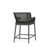 Palecek Furniture I/O SAILCLOTH SALT 64 Palecek Somerset Outdoor 24" Counter Stool Charcoal