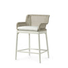Palecek Furniture I/O BASKET WEAVE 4J Palecek Somerset Outdoor 24" Counter Stool, Ivory