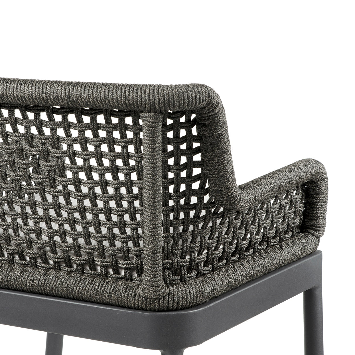 Palecek Furniture I/O SAILCLOTH SALT 64 / Motor Freight - Rate TBQ Palecek Somerset Outdoor 30" Barstool Charcoal