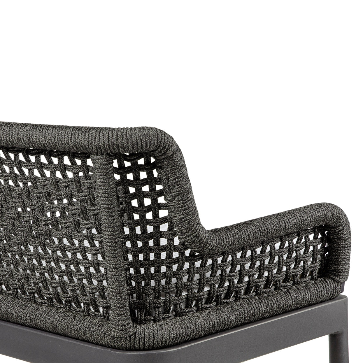 Palecek Furniture I/O SAILCLOTH SALT 64 / Motor Freight - Rate TBQ Palecek Somerset Outdoor Arm Chair Charcoal