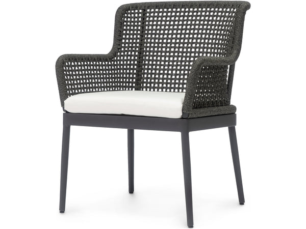 Palecek Furniture I/O SAILCLOTH SALT 64 / Motor Freight - Rate TBQ Palecek Somerset Outdoor Arm Chair Charcoal